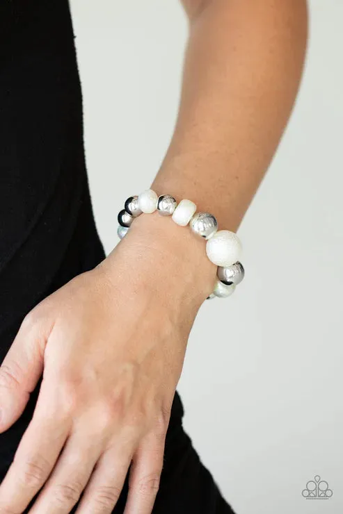Starstruck Shimmer White Bracelet Jewelry by Bretta Paparazzi Accessories Bracelets Starstruck Shimmer White Bracelet Jewelry by Bretta Paparazzi Accessories Bracelets