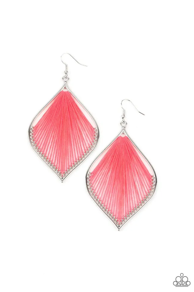 String Theory Pink Earrings Jewelry by Bretta Paparazzi Accessories Earrings