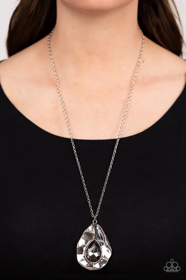 Surrealist Sparkle Silver Necklace Jewelry by Bretta Paparazzi Accessories Necklaces Surrealist Sparkle Silver Necklace Jewelry by Bretta Paparazzi Accessories Necklaces