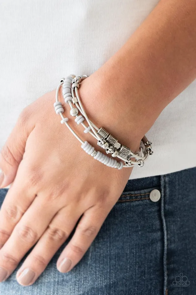 Tribal Spunk Silver Bracelet Jewelry by Bretta Paparazzi Accessories Bracelets