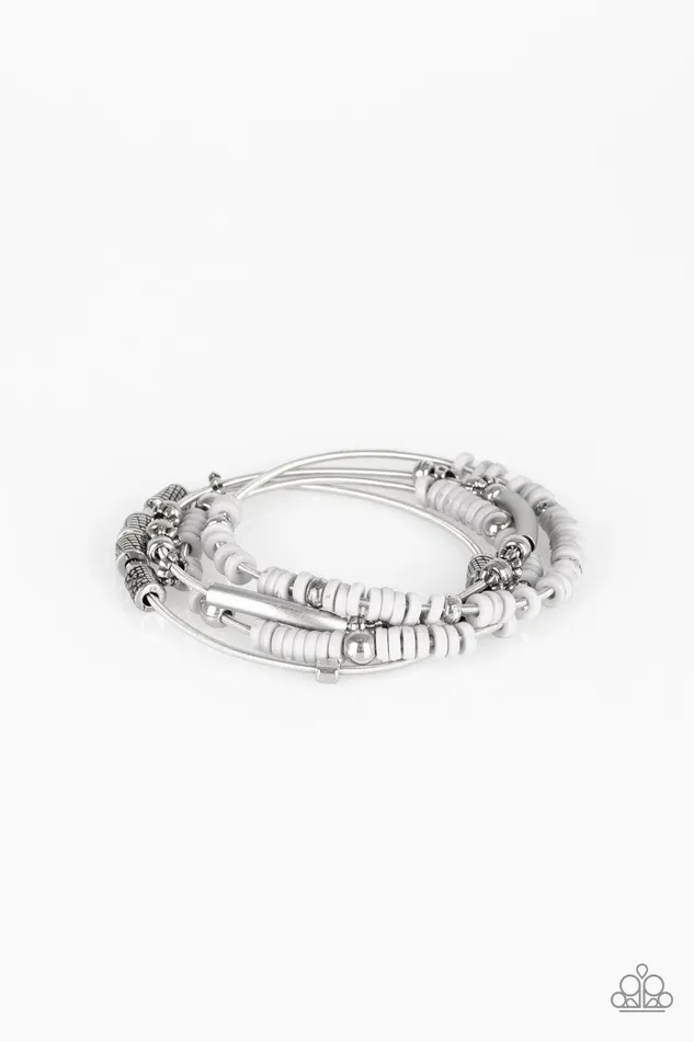 Tribal Spunk Silver Bracelet Jewelry by Bretta Paparazzi Accessories Bracelets