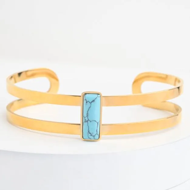Turquoise and Gold Cuff Bracelet Restore Hope To Women Starfish Project Bracelets Turquoise and Gold Cuff Bracelet Restore Hope To Women Starfish Project Bracelets