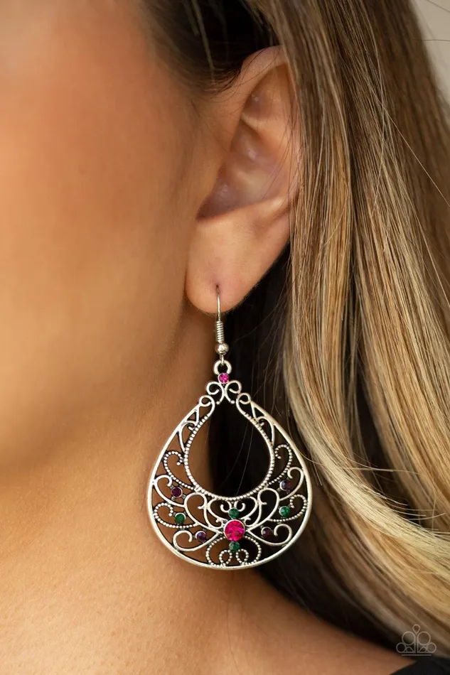 Vine Shine Multi Earrings Jewelry by Bretta Paparazzi Accessories Earrings