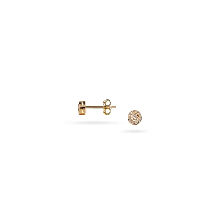 Womens gold screwon earrings with diamonds 018ct Sense Diamonds Senso Diamonds Earrings Womens gold screwon earrings with diamonds 018ct Sense Diamonds Senso Diamonds Earrings