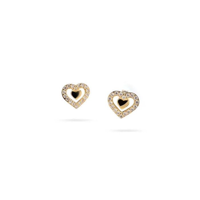 Womens gold stud earrings with zircons Senso Gold Shine Senso Gold Earrings Womens gold stud earrings with zircons Senso Gold Shine Senso Gold Earrings