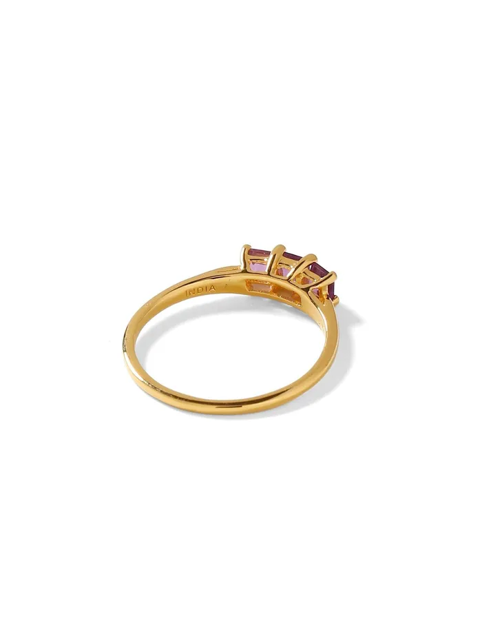 045 Ct Amethyst Solid 10k Yellow Gold Band Ring Jewelry YoTreasure Rings 045 Ct Amethyst Solid 10k Yellow Gold Band Ring Jewelry YoTreasure Rings