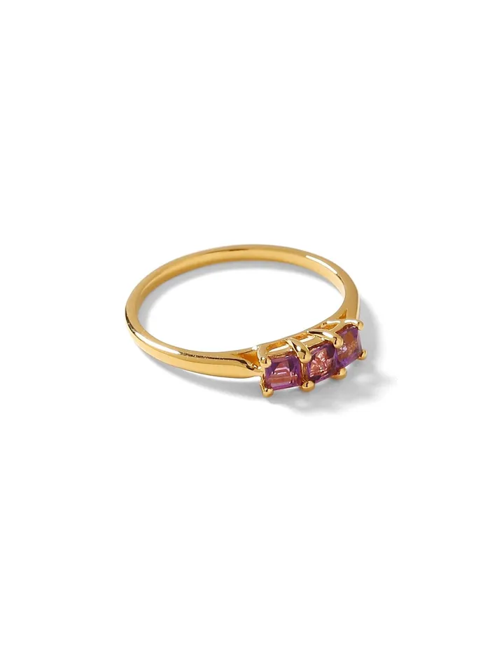 045 Ct Amethyst Solid 10k Yellow Gold Band Ring Jewelry YoTreasure Rings 045 Ct Amethyst Solid 10k Yellow Gold Band Ring Jewelry YoTreasure Rings