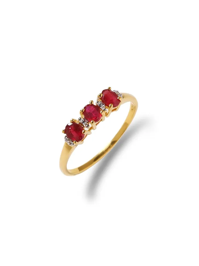 046 Ct Glass Filled Ruby Solid 10k Yellow Gold Ring Jewelry YoTreasure Rings 046 Ct Glass Filled Ruby Solid 10k Yellow Gold Ring Jewelry YoTreasure Rings
