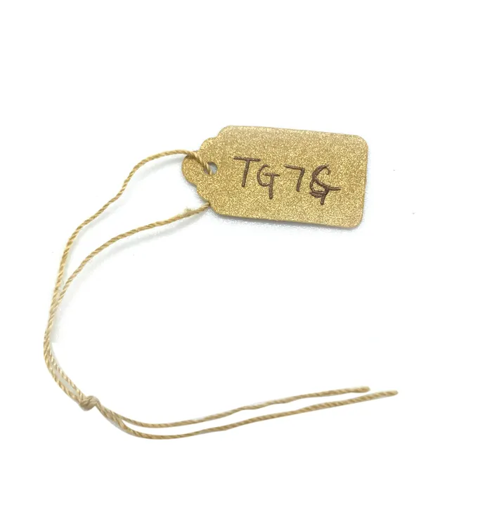 12WX1L Gold Paper String Tag JPIDisplay PreStyled Sets