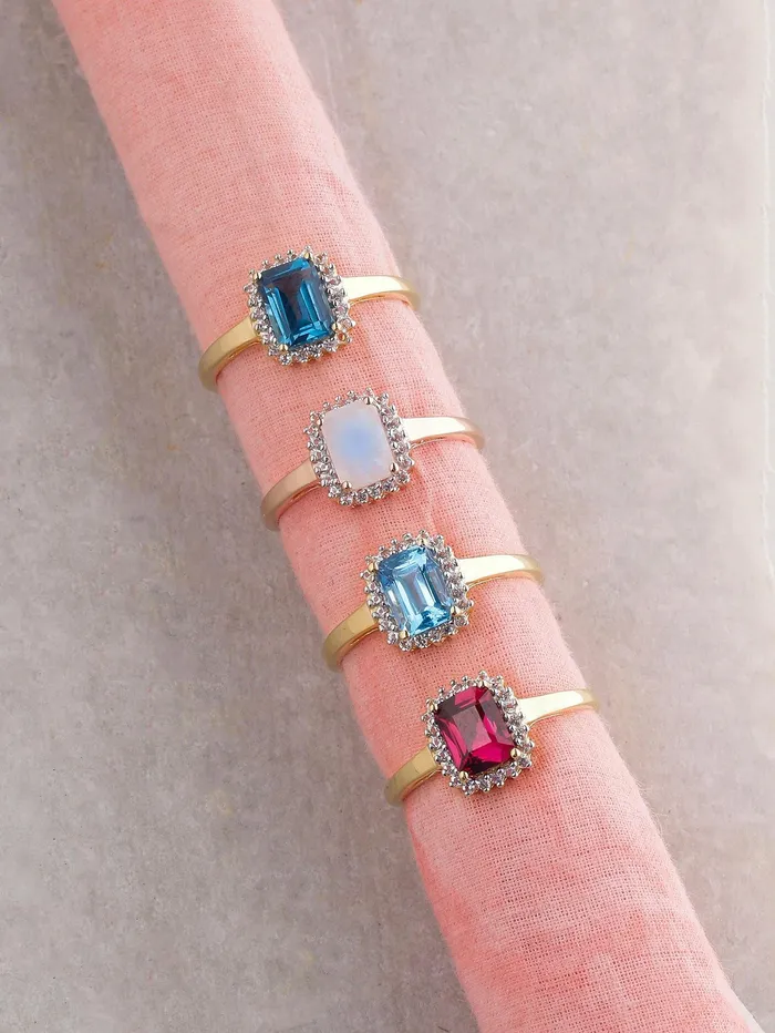 152 Ct Moonstone Solid 10k Rose Gold Ring Jewelry YoTreasure Rings