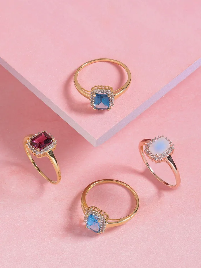 152 Ct Moonstone Solid 10k Rose Gold Ring Jewelry YoTreasure Rings