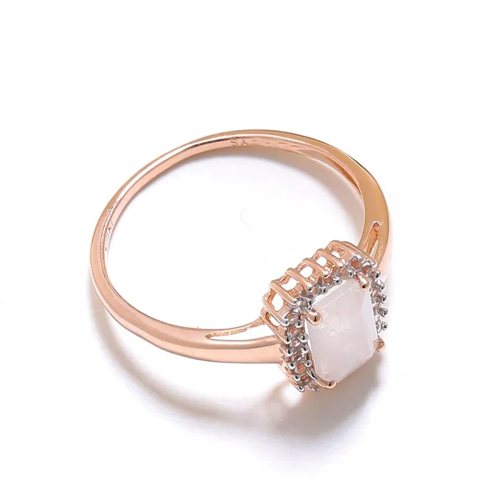 152 Ct Moonstone Solid 10k Rose Gold Ring Jewelry YoTreasure Rings