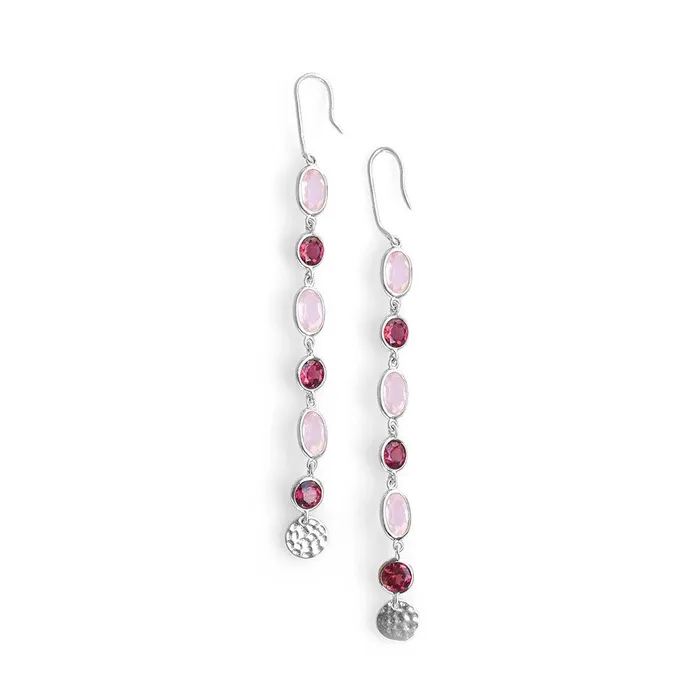 465 Ct Rose Quartz Solid 925 Sterling Silver Dangle Earrings Jewelry YoTreasure Earrings 465 Ct Rose Quartz Solid 925 Sterling Silver Dangle Earrings Jewelry YoTreasure Earrings