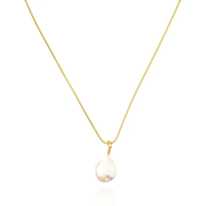 ARIEL PEARL PENDANT NECKLACE JUNE BIRTHSTONE MAI DSIRE Necklaces