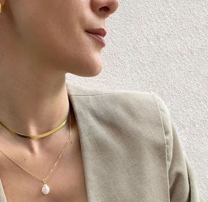 ARIEL PEARL PENDANT NECKLACE JUNE BIRTHSTONE MAI DSIRE Necklaces