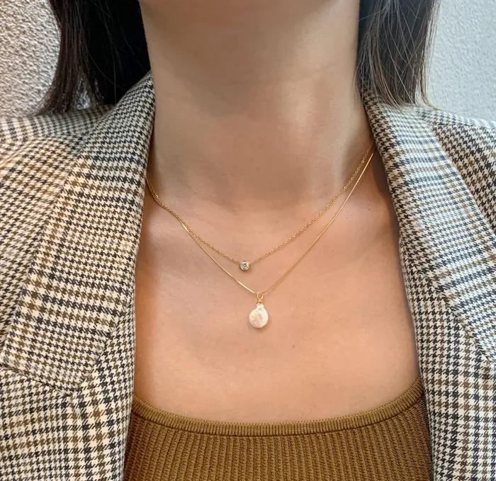 ARIEL PEARL PENDANT NECKLACE JUNE BIRTHSTONE MAI DSIRE Necklaces