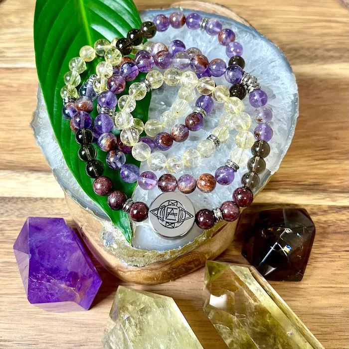 Bracelets Lily Rose Jewelry Co Just Restocked 3 left 8mm Elizabeth April Quantum Convergence No Fear AWAKEN Limited Edition Stretch 108 Mala Bracelet Necklace