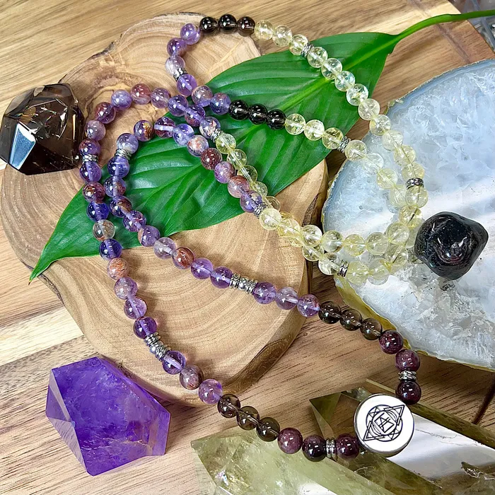Bracelets Lily Rose Jewelry Co Just Restocked 3 left 8mm Elizabeth April Quantum Convergence No Fear AWAKEN Limited Edition Stretch 108 Mala Bracelet Necklace