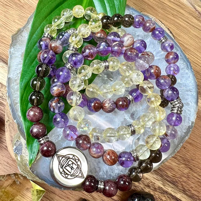 Bracelets Lily Rose Jewelry Co Just Restocked 3 left 8mm Elizabeth April Quantum Convergence No Fear AWAKEN Limited Edition Stretch 108 Mala Bracelet Necklace