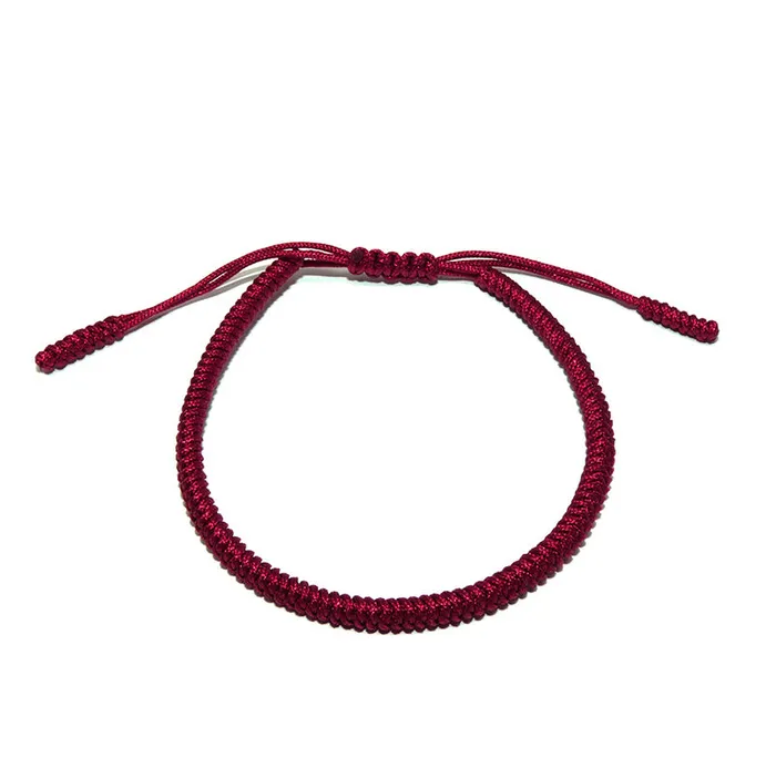 Bracelets Wine Red Tibetan Buddhist Monk Braided Knot Lucky Bracelet Lily Rose Jewelry Bracelets Wine Red Tibetan Buddhist Monk Braided Knot Lucky Bracelet Lily Rose Jewelry