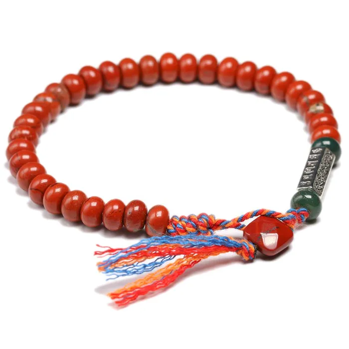 Bracelets YMORL Official Store Tibetan Red Jasper Bracelet