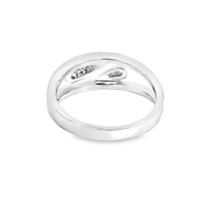 Breuning 14k Gold Double Pear Shaped Pave Diamond Ring Rings