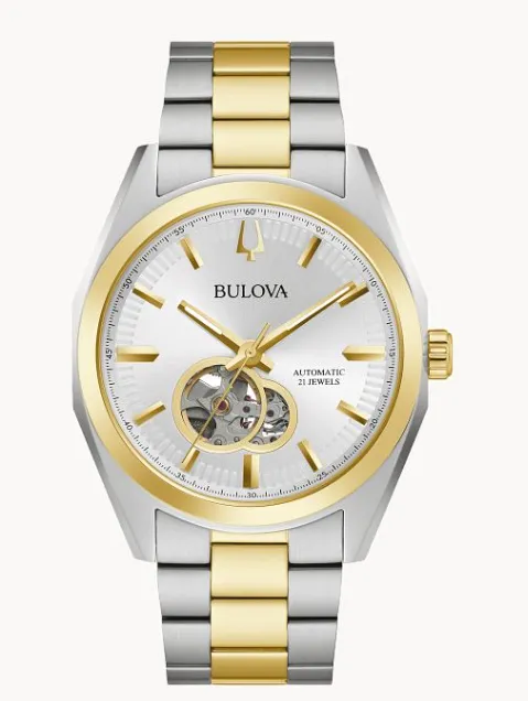Bulova Rings Bulova Mens Surveyor TwoTone Stainless Steel Watch I6934