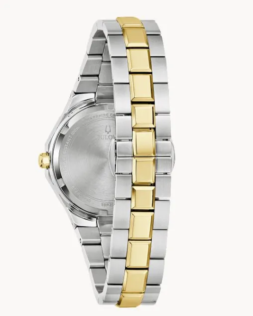 Bulova Rings Bulova Prestige Two Tone Mother of Pearl Womens Watch I9180