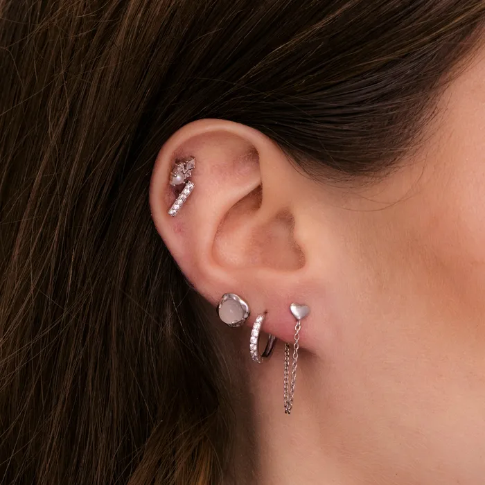 Camile Stone Earrings Moonstone Stud Earrings Camile Stone Earrings Moonstone Stud Earrings