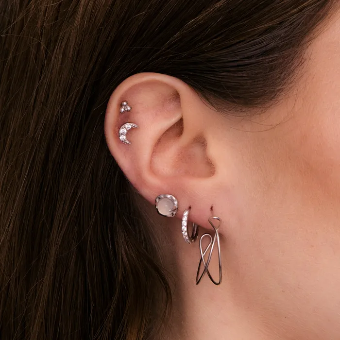 Camile Stone Earrings Moonstone Stud Earrings Camile Stone Earrings Moonstone Stud Earrings