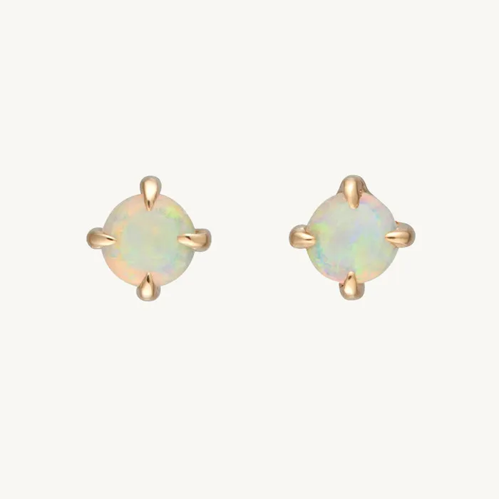 Camile Stone Earrings Opal Gemstone Stud Earrings
