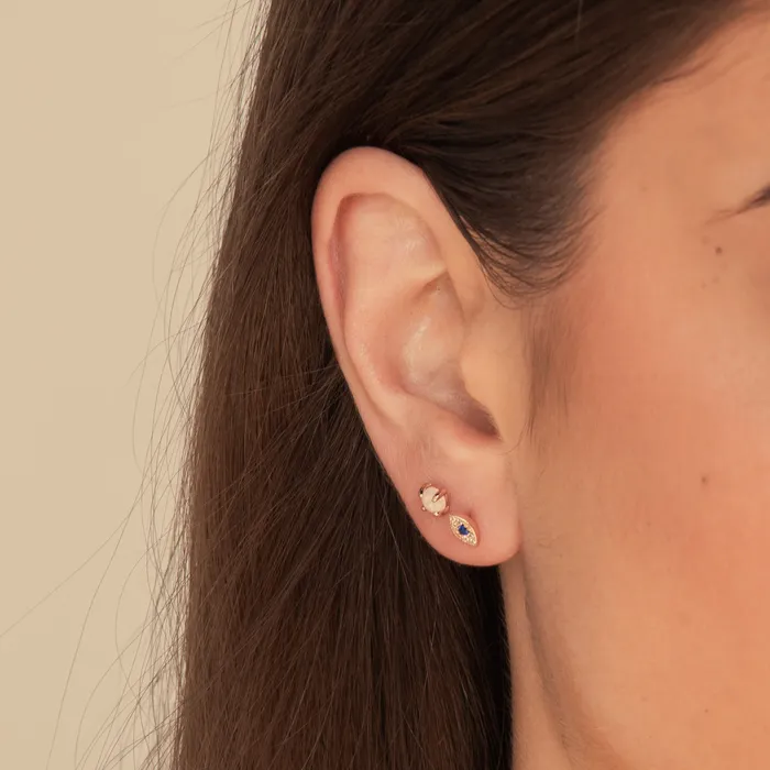 Camile Stone Earrings Opal Gemstone Stud Earrings