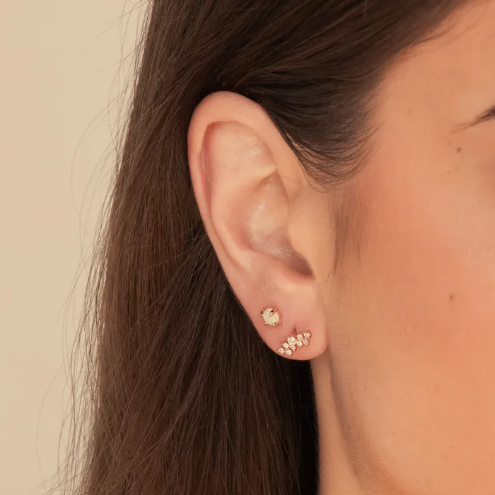 Camile Stone Earrings Opal Gemstone Stud Earrings