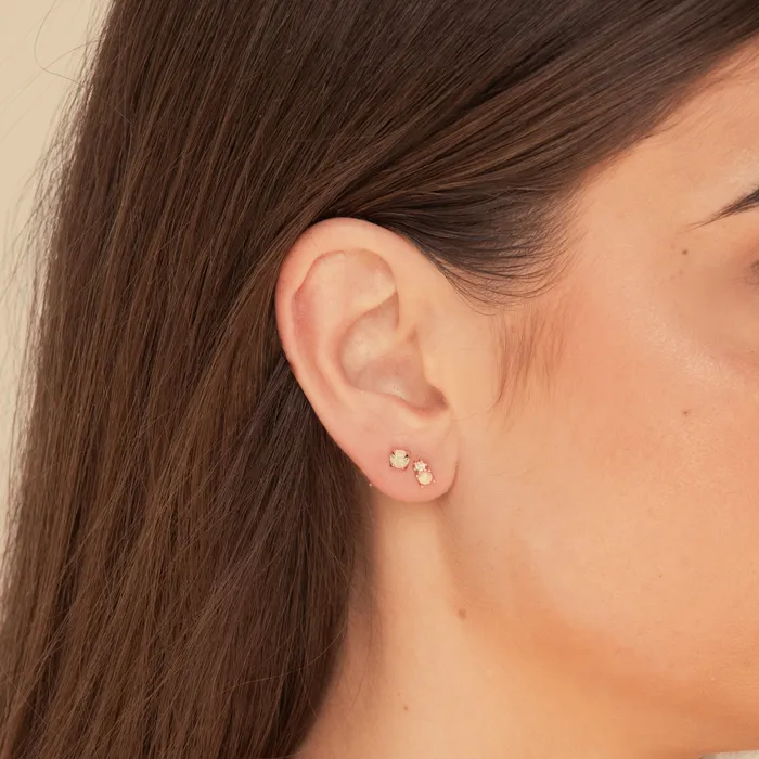 Camile Stone Earrings Opal Gemstone Stud Earrings