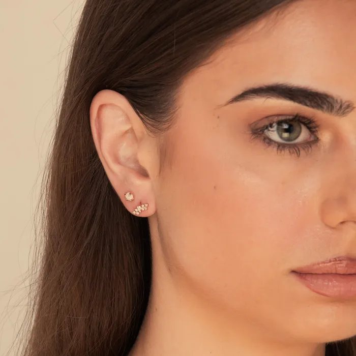 Camile Stone Earrings Opal Gemstone Stud Earrings