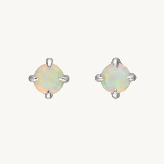 Camile Stone Earrings Opal Gemstone Stud Earrings