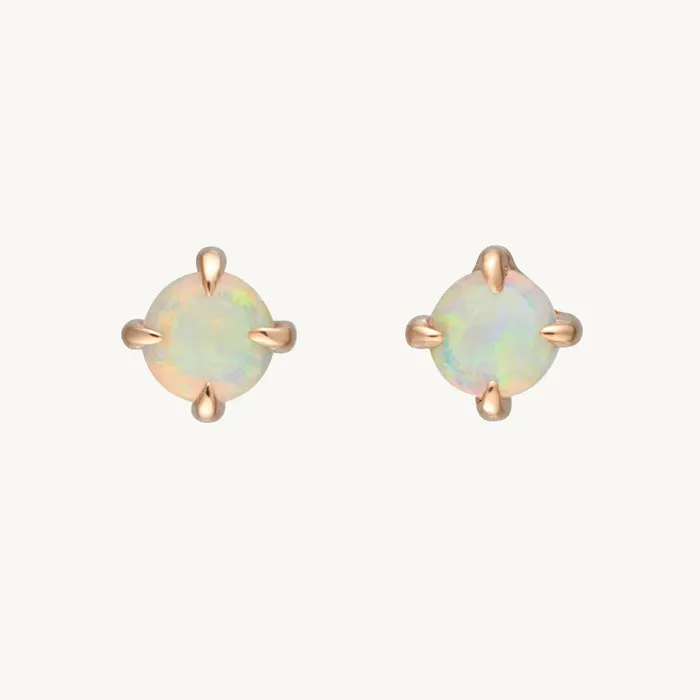 Camile Stone Earrings Opal Gemstone Stud Earrings