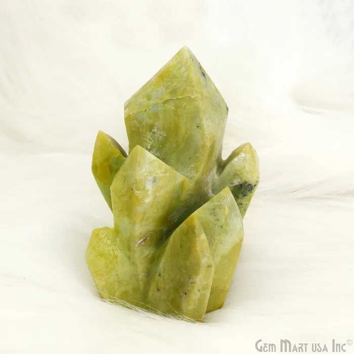 Charm Necklaces Serpentine Crystal Cluster Terminated Crystal Rock Cluster Family Mineral Specimen Home Decor Spiritual Gift 34Inch GemMartUSA