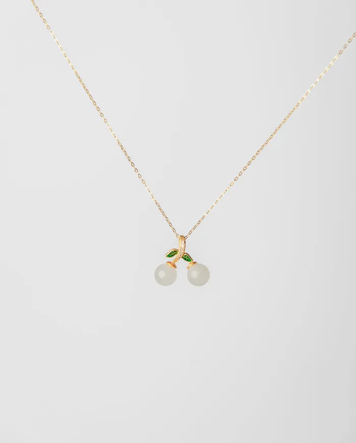 Cherry Jade Necklace Monarch and Muse Necklaces