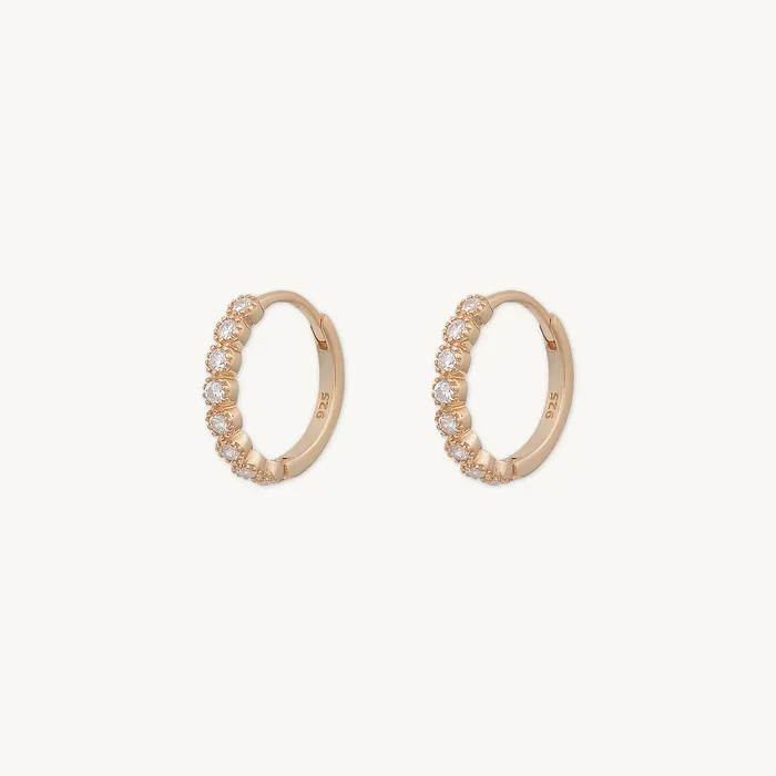 Classic Sapphire Huggie Earrings Camile Stone Earrings Classic Sapphire Huggie Earrings Camile Stone Earrings