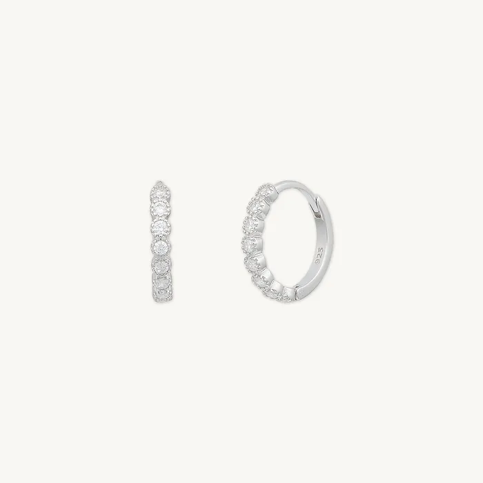Classic Sapphire Huggie Earrings Camile Stone Earrings Classic Sapphire Huggie Earrings Camile Stone Earrings