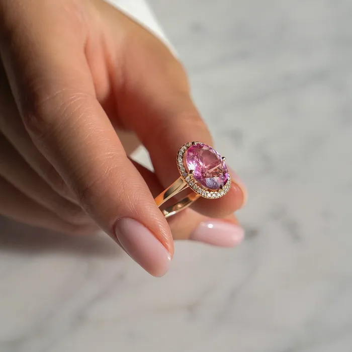Custom made TOURMALINE ring rose gold size 53 LEO MATHILD Rings