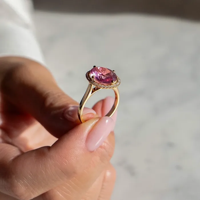 Custom made TOURMALINE ring rose gold size 53 LEO MATHILD Rings