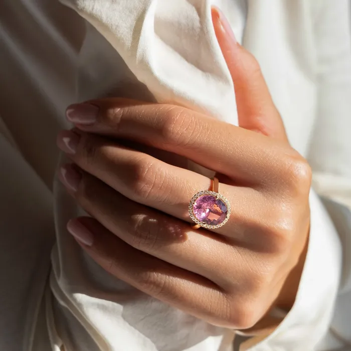 Custom made TOURMALINE ring rose gold size 53 LEO MATHILD Rings