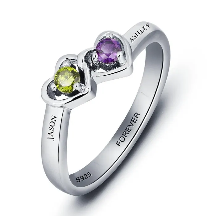 customjewelryan Necklaces Personalized 925 Sterling Silver Rings with Custom Cubic Zirconia Birthstone Fashion Jewelry Gift customjewelryan Necklaces Personalized 925 Sterling Silver Rings with Custom Cubic Zirconia Birthstone Fashion Jewelry Gift