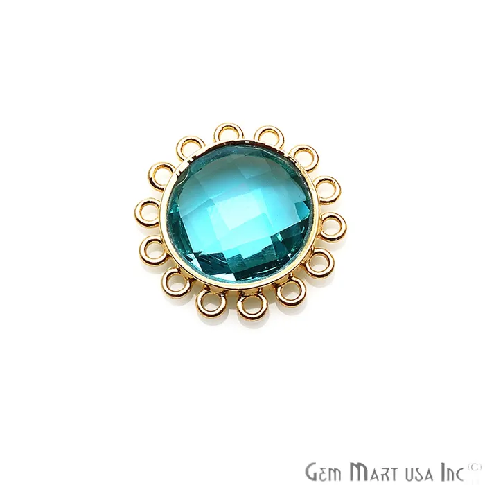 DIY Gemstone Gold Plated 22mm Round Chandelier Connector 1PC GemmartUSA PreStyled Sets DIY Gemstone Gold Plated 22mm Round Chandelier Connector 1PC GemmartUSA PreStyled Sets