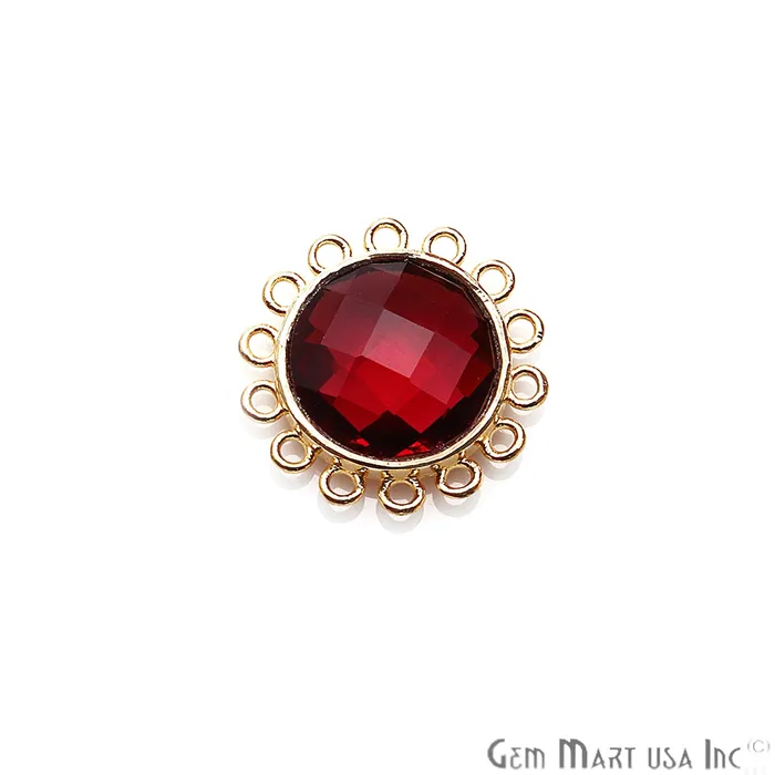 DIY Gemstone Gold Plated 22mm Round Chandelier Connector 1PC GemmartUSA PreStyled Sets DIY Gemstone Gold Plated 22mm Round Chandelier Connector 1PC GemmartUSA PreStyled Sets
