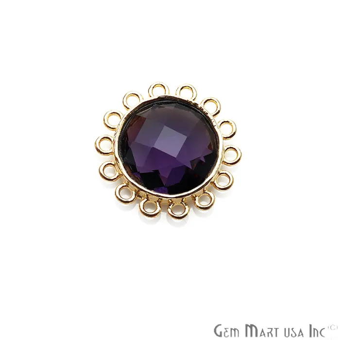 DIY Gemstone Gold Plated 22mm Round Chandelier Connector 1PC GemmartUSA PreStyled Sets DIY Gemstone Gold Plated 22mm Round Chandelier Connector 1PC GemmartUSA PreStyled Sets