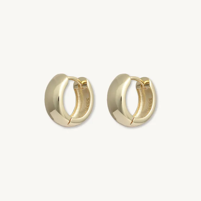 Earrings Camile Stone Bold Thick Statement Huggie Earrings