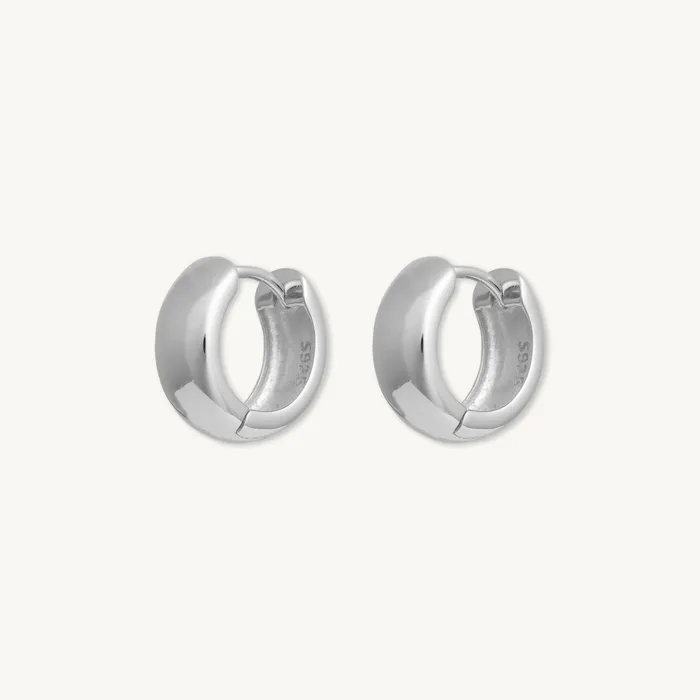 Earrings Camile Stone Bold Thick Statement Huggie Earrings